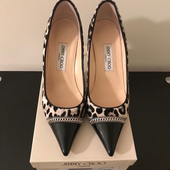 Jimmy Choo Shoes - Jimmy Choo leopard pony hair heels